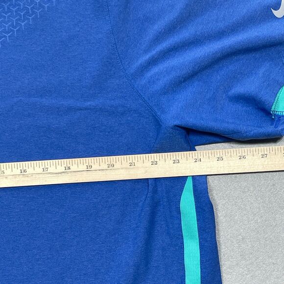 Nike Golf Tour Performance Polo Men XL Blue‎ Dri-FIT Short Sleeve Ventilated - Picture 6 of 12